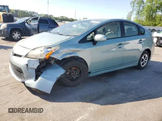 2012 Toyota Prius One with VIN JTDKN3DU3C1538215, listed as a Copart auction lot 51910425 with 81,409 mi miles and Salvage Title. Bid and sale history available at carsss.com. Image 1.