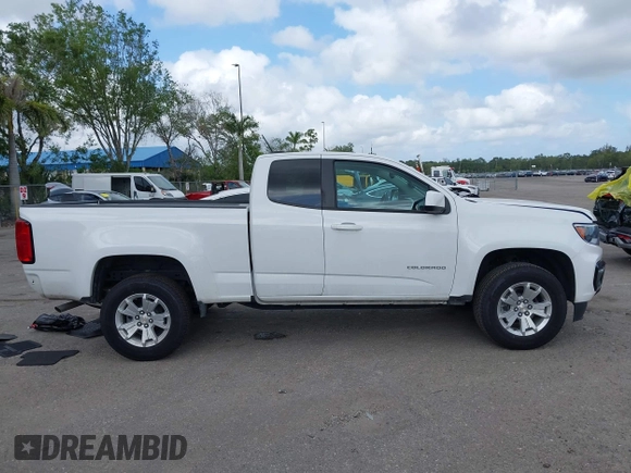 2022 Chevrolet Colorado 2WD LT with VIN 1GCHSCEA0N1268192, listed as a IAAI auction lot 42122510 with 36,956 mi miles. Bid and sale history available at carsss.com. Image 14.