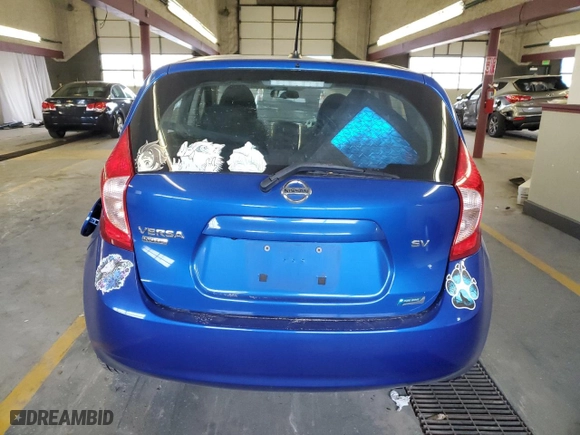 2016 Nissan Versa Note SV with VIN 3N1CE2CP9GL354070, listed as a Copart auction lot 84474614 with 193,878 mi miles and Salvage Title. Bid and sale history available at carsss.com. Image 6.