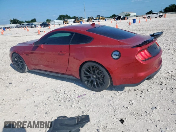2021 Ford Mustang GT with VIN 1FA6P8CF8M5147380, listed as a Copart auction lot 60081655 with Not provided miles and Salvage title. Bid and sale history available at DreamBid. Image 2.