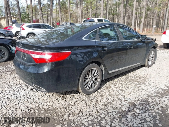 2014 Hyundai Azera Limited with VIN KMHFH4JG0EA368973, listed as a IAAI auction lot 41656545 with 108,631 mi miles and . Bid and sale history available at carsss.com. Image 4.