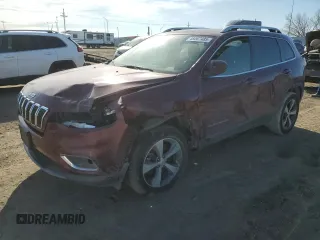 2020 Jeep Cherokee Limited with VIN 1C4PJMDN6LD537168, listed as a Copart auction lot 48067485 with 169,133 mi miles and Salvage Title. Bid and sale history available at carsss.com. Image 1.