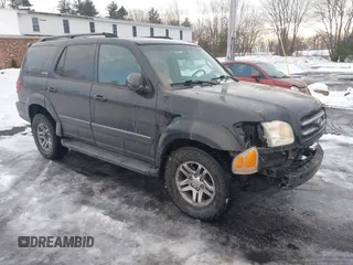 2003 Toyota Sequoia Limited with VIN 5TDBT48A13S177601, listed as a IAAI auction lot 41491390 with 218,243 mi miles and . Bid and sale history available at DreamBid. Image 1.