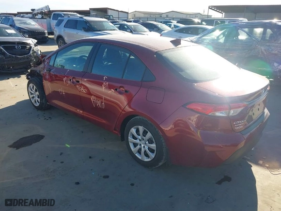 2024 Toyota Corolla LE with VIN 5YFB4MDE2RP227428, listed as a IAAI auction lot 41344237 with 996 mi miles. Bid and sale history available at carsss.com. Image 3.