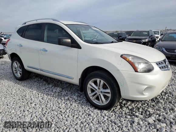 2015 Nissan Rogue S with VIN JN8AS5MV7FW755450, listed as a Copart auction lot 50575645 with 160,254 mi miles and Salvage Title. Bid and sale history available at DreamBid. Image 4.