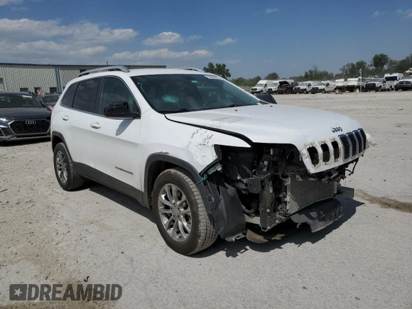 2019 Jeep Cherokee Latitude Plus with VIN 1C4PJLLB9KD226110, listed as a Copart auction lot 56486085 with 158,585 mi miles and Salvage title. Bid and sale history available at DreamBid. Image 4.