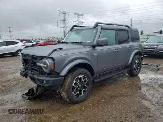 2024 Ford Bronco Outer Banks z VIN 1FMEE8BP5RLA22552, wystawiony jako Copart lot #57555045 z przebiegiem 18 000 mil mil oraz Szkoda całkowita • Salvage title. Historia ofert i sprzedaży dostępna na DreamBid. Obrazek 1.