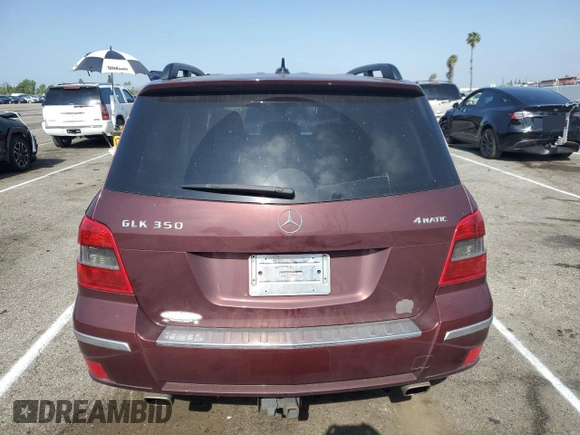 2010 Mercedes-Benz GLK 350 with VIN WDCGG8HBXAF508578, listed as a Copart auction lot 53815964 with 105,867 mi miles and Clean Title. Bid and sale history available at DreamBid. Image 6.