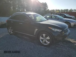 2010 Infiniti FX with VIN JN8AS1MU0AM800328, listed as a Copart auction lot 46993445 with 201,409 mi miles and Salvage title. Bid and sale history available at DreamBid. Image 4.
