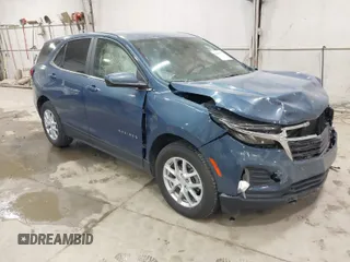 2024 Chevrolet Equinox LT with VIN 3GNAXUEG2RL367311, listed as a IAAI auction lot 41903372 with 8,956 mi miles. Bid and sale history available at carsss.com. Image 1.