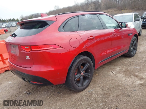 2019 Jaguar F-Pace S with VIN SADCM2FV7KA363378, listed as a IAAI auction lot 41814843 with 191,421 mi miles and . Bid and sale history available at DreamBid. Image 4.