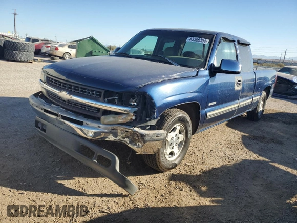 1999 Chevrolet Silverado 1500 Work Truck with VIN 1GCEC19T6XZ106331, listed as a Copart auction lot 53157285 with 164,719 mi miles and Salvage Title. Bid and sale history available at carsss.com. Image 1.