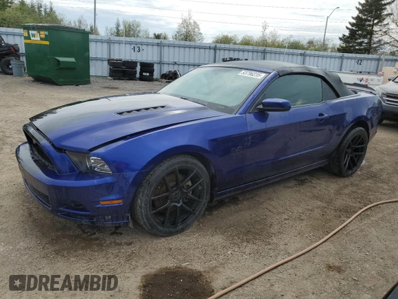 2014 Ford Mustang GT with VIN 1ZVBP8FF7E5208818, listed as a Copart auction lot 53796235 with 65,058 mi miles and Salvage title. Bid and sale history available at DreamBid. Image 1.