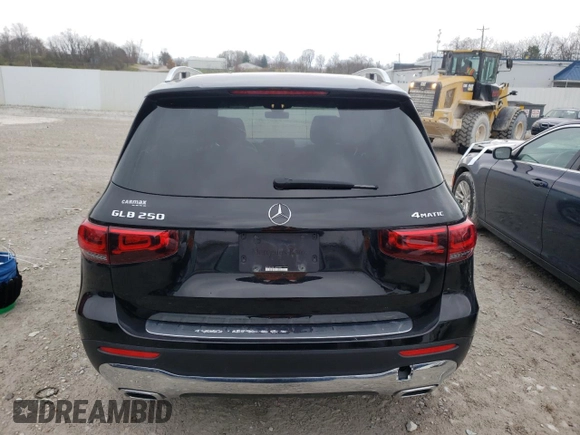 2020 Mercedes-Benz GLB with VIN WDC4M4HB0LW007383, listed as a Copart auction lot 67583512 with 42,480 mi miles. Bid and sale history available at carsss.com. Image 6.