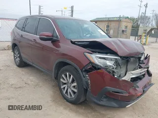 2020 Honda Pilot EX-L z VIN 5FNYF5H54LB015072, wystawiony jako IAAI lot #41688330 z przebiegiem 85 999 mil mil oraz . Historia ofert i sprzedaży dostępna na DreamBid. Obrazek 1.