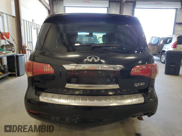 2017 Infiniti QX80 with VIN JN8AZ2NF7H9642780, listed as a Copart auction lot 69641934 with 183,704 mi miles and Salvage Title. Bid and sale history available at carsss.com. Image 6.