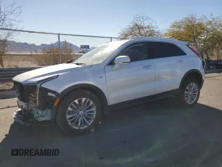 2024 Cadillac XT4 FWD Premium Luxury z VIN 1GYFZCR40RF105343, wystawiony jako Copart lot #87748975 z przebiegiem 6 766 mil mil oraz Szkoda całkowita • Salvage title. Historia ofert i sprzedaży dostępna na DreamBid. Obrazek 1.