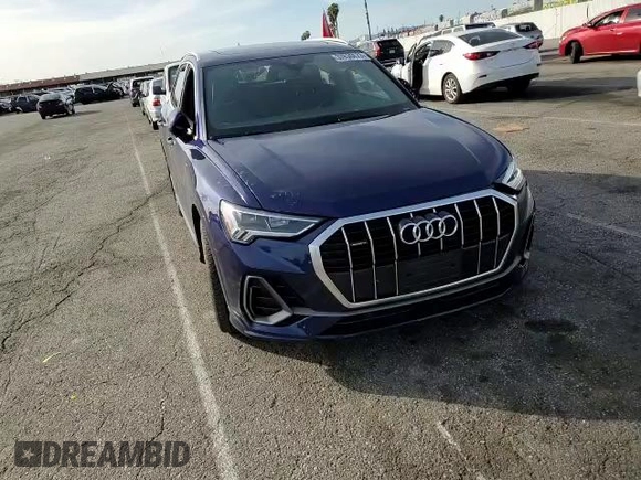 2021 Audi Q3 S line Premium Plus with VIN WA1EECF3XM1053860, listed as a Copart auction lot 37636673 with 28,207 mi miles. Bid and sale history available at carsss.com. Image 11.