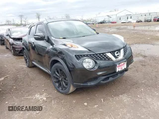 2015 Nissan Juke S with VIN JN8AF5MV4FT557334, listed as a IAAI auction lot 42043582 with 82,509 mi miles and . Bid and sale history available at carsss.com. Image 1.