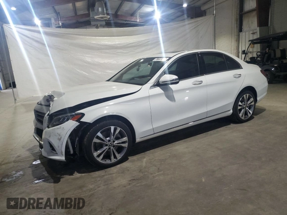 2019 Mercedes-Benz C 300 with VIN 55SWF8EB5KU300735, listed as a Copart auction lot 78601014 with 69,159 mi miles and Salvage Title. Bid and sale history available at carsss.com. Image 1.