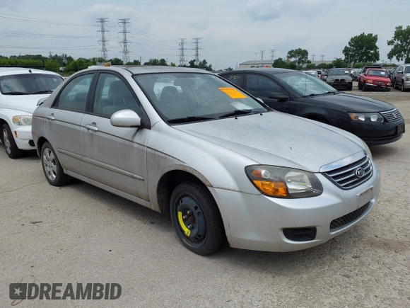 2009 Kia Spectra EX with VIN KNAFE221995613874, listed as a IAAI auction lot 42467453 with 104,158 mi miles and . Bid and sale history available at DreamBid. Image 1.
