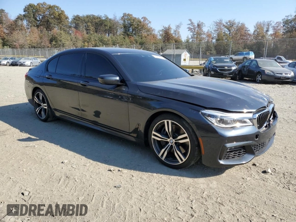 2016 BMW 7 Series 750i xDrive with VIN WBA7F2C56GG419078, listed as a Copart auction lot 75355703 with 0 mi miles. Bid and sale history available at carsss.com. Image 4.