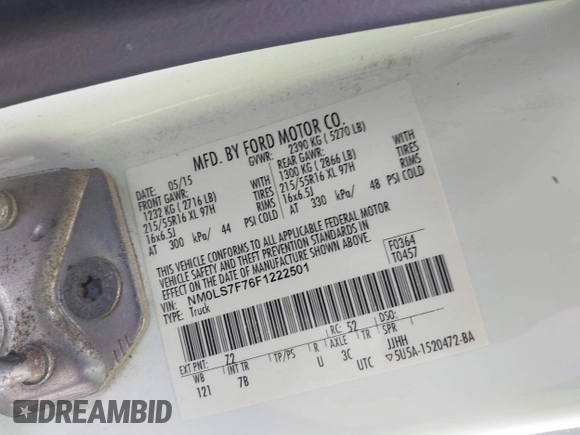 2015 Ford Transit Connect XLT с VIN NM0LS7F76F1222501, выставлен на аукционе IAAI как лот 42269016 с пробегом 256 223 миль миль и . История ставок и продаж доступна на DreamBid. Изображение 9.