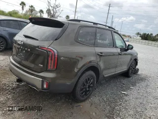 2023 Kia Telluride SX X-Line with VIN 5XYP5DGC3PG336673, listed as a Copart auction lot 46028755 with 44,101 mi miles and Salvage title. Bid and sale history available at DreamBid. Image 3.