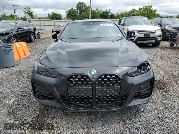 2022 BMW 4 Series 430i xDrive with VIN WBA73AP01NCJ51756, listed as a Copart auction lot 58590465 with Not provided miles and Salvage title. Bid and sale history available at DreamBid. Image 5.
