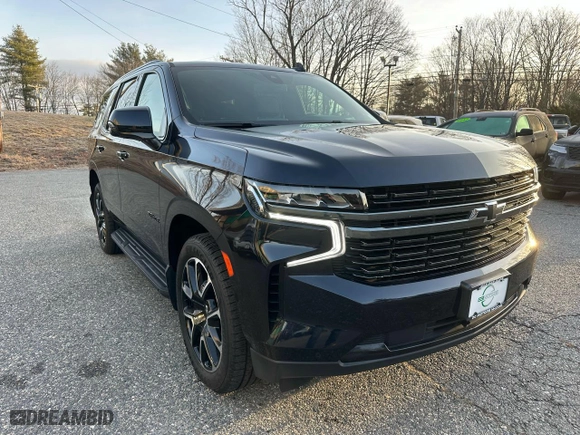 2021 Chevrolet Tahoe RST with VIN 1GNSKRKT4MR288841, listed as a Copart auction lot 42843595 with 89,982 mi miles and Clean Title. Bid and sale history available at carsss.com. Image 1.