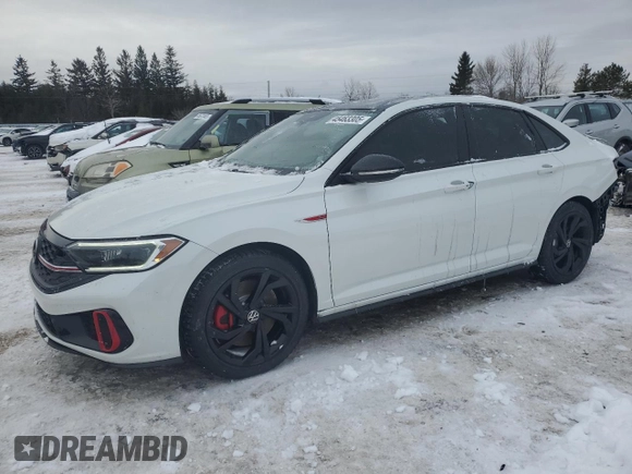 2024 Volkswagen Jetta GLI Autobahn with VIN 3VW2T7BU5RM033107, listed as a Copart auction lot 45463305 with 27,698 mi miles and Salvage Title. Bid and sale history available at DreamBid. Image 1.