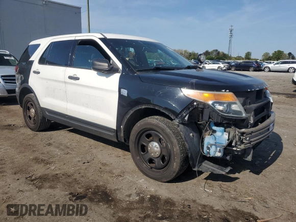 2015 Ford Utility Police Interceptor with VIN 1FM5K8AR9FGB26168, listed as a Copart auction lot 53638725 with 146,251 mi miles and Salvage Title. Bid and sale history available at carsss.com. Image 4.