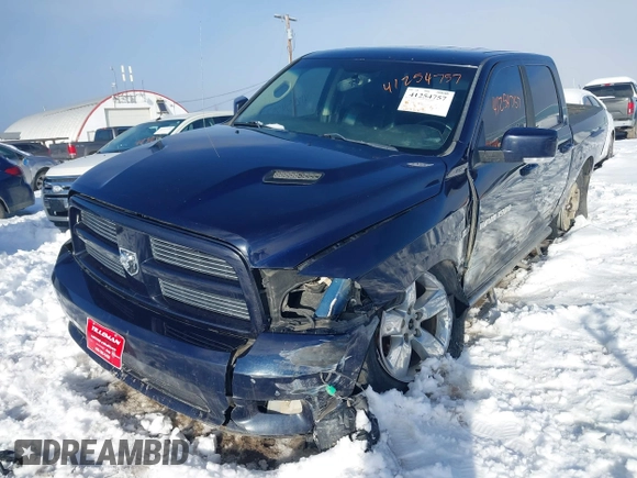 2012 Ram 1500 Sport with VIN 1C6RD7MT4CS190197, listed as a IAAI auction lot 41254757 with 200,608 mi miles. Bid and sale history available at carsss.com. Image 6.