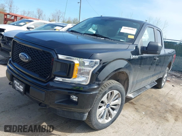 2018 Ford F-150 XL with VIN 1FTEX1EP8JFE62690, listed as a IAAI auction lot 41936883 with 162,174 mi miles. Bid and sale history available at carsss.com. Image 17.