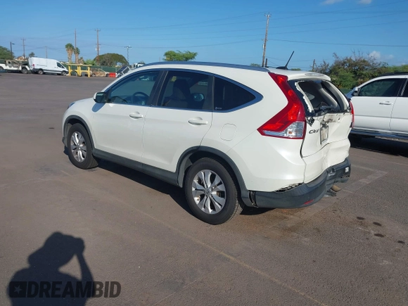 2012 Honda CR-V EX-L with VIN 5J6RM3H74CL048127, listed as a IAAI auction lot 41646337 with 91,558 mi miles. Bid and sale history available at carsss.com. Image 3.