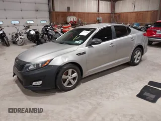 2015 Kia Optima LX с VIN 5XXGM4A74FG355766, выставлен на аукционе IAAI как лот 42343497 с пробегом 155 482 миль миль и . История ставок и продаж доступна на DreamBid. Изображение 2.