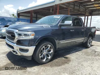 2019 Ram 1500 Limited with VIN 1C6RREHT4KN791509, listed as a Copart auction lot 57655365 with 31,341 mi miles and Non repairable. Bid and sale history available at DreamBid. Image 1.