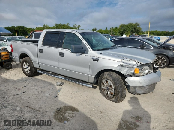 2004 Ford F-150 XLT with VIN 1FTRW12W34KC45527, listed as a Copart auction lot 62613855 with Not provided miles and Salvage title. Bid and sale history available at DreamBid. Image 4.