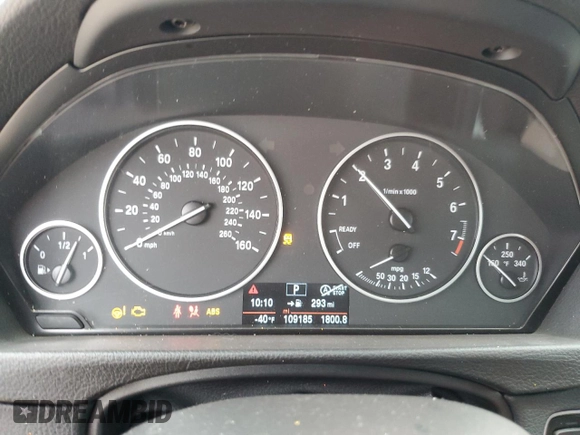 2015 BMW 3 Series 320i xDrive with VIN WBA3C3G51FNT51175, listed as a Copart auction lot 44577445 with 109,185 mi miles and Salvage Title. Bid and sale history available at carsss.com. Image 9.