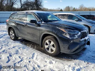 2021 Toyota Highlander L with VIN 5TDBZRBH0MS557161, listed as a Copart auction lot 87359574 with 86,296 mi miles and Salvage Title. Bid and sale history available at carsss.com. Image 4.