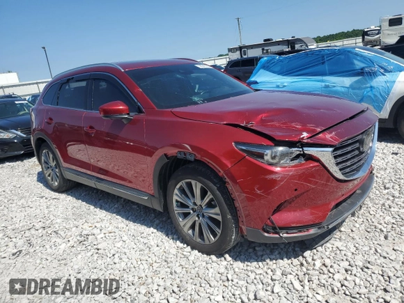 2021 Mazda CX-9 Signature with VIN JM3TCBEY6M0508470, listed as a Copart auction lot 58946505 with 36,130 mi miles and Salvage title. Bid and sale history available at DreamBid. Image 4.