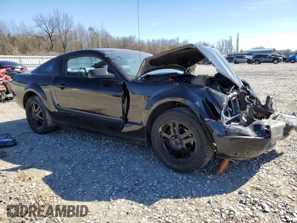 2007 Ford Mustang Deluxe with VIN 1ZVFT80NX75295405, listed as a Copart auction lot 47836085 with 214,405 mi miles and Salvage Title. Bid and sale history available at carsss.com. Image 4.
