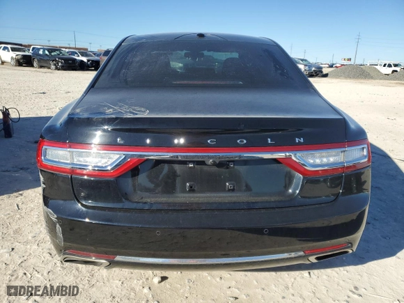 2017 Lincoln Continental Reserve with VIN 1LN6L9NC6H5631760, listed as a Copart auction lot 87201744 with 44,118 mi miles and Salvage Title. Bid and sale history available at carsss.com. Image 6.