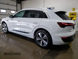 2024 Audi Q8 e-tron Premium Plus z VIN WA15AAGE9RB025792, wystawiony jako Copart lot #74004454 z przebiegiem 9 852 mil mil oraz Szkoda całkowita • Salvage title. Historia ofert i sprzedaży dostępna na DreamBid. Obrazek 2.