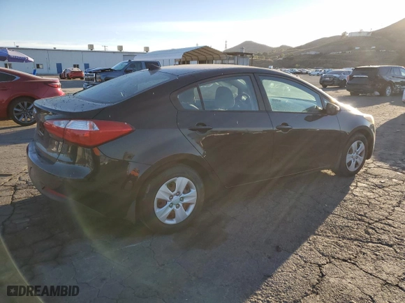 2015 Kia Forte LX with VIN KNAFX4A61F5342176, listed as a Copart auction lot 87465004 with 120,908 mi miles and Salvage Title. Bid and sale history available at carsss.com. Image 3.