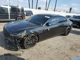 2023 Genesis G90 z VIN KMTFB4SD9PU008162, wystawiony jako Copart lot #44034325 z przebiegiem Nie podano mil oraz Szkoda całkowita • Salvage title. Historia ofert i sprzedaży dostępna na DreamBid. Obrazek 1.