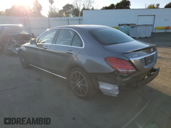 2020 Mercedes-Benz C with VIN WDDWF8DBXLR527729, listed as a Copart auction lot 46880925 with 35,825 mi miles and Salvage Title. Bid and sale history available at carsss.com. Image 2.