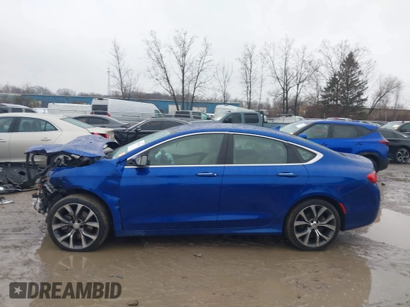 2015 Chrysler 200 C with VIN 1C3CCCCB8FN631839, listed as a IAAI auction lot 42001902 with 84,239 mi miles. Bid and sale history available at carsss.com. Image 15.