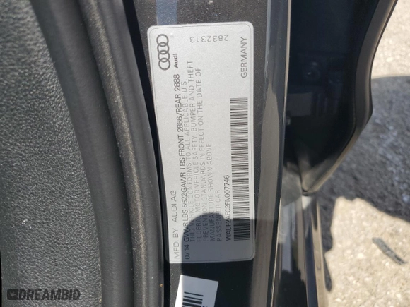 2015 Audi S6 Prestige with VIN WAUF2AFC2FN007746, listed as a Copart auction lot 57925474 with 80,562 mi miles and Clean Title. Bid and sale history available at carsss.com. Image 12.