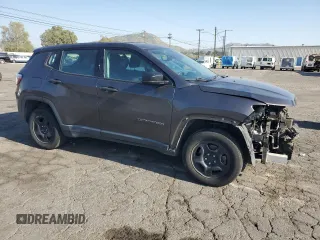 2018 Jeep Compass Sport with VIN 3C4NJDAB2JT479228, listed as a Copart auction lot 52437825 with 74,687 mi miles and Salvage title. Bid and sale history available at DreamBid. Image 4.